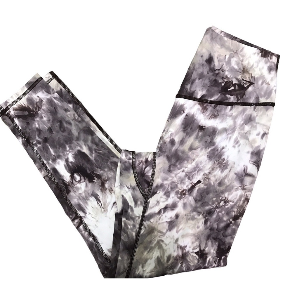 Gymshark  Elevate Compression Leggings Womens Cement Brown Spray Dye  Size M
